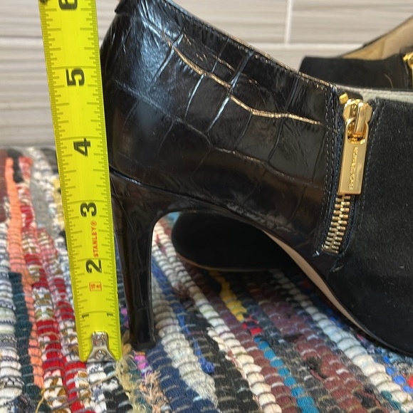 Michael Kors | Womens 9.5 | Ankle Booties | Sammy | Mixed Media | Croc Accent - Picture 13 of 13